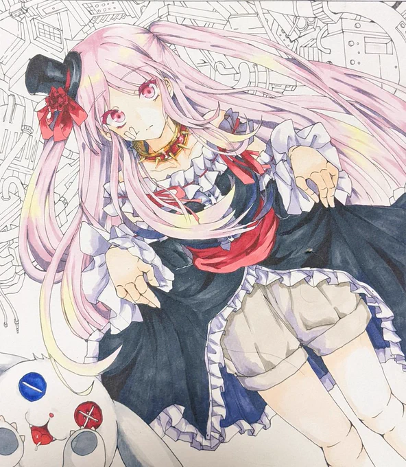 #過去絵と現在絵を比較してみようキャンペーン #独学でここまで成長したからお前も頑張れ ←2年前  今現在→過去絵リメイク〜少しは成長した? 