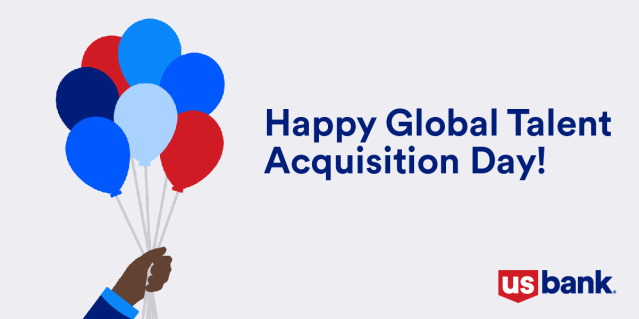 saramaeheeney's tweet photo. This year for Global Talent Acquisition Day, I’m celebrating my colleagues on the U.S. Bank Global Enterprise Recruiting team. I’m so proud of their great work supporting the business through talent. Thank you for all of your care and hard work! #usbanklife https://t.co/vHjgJgX2gH