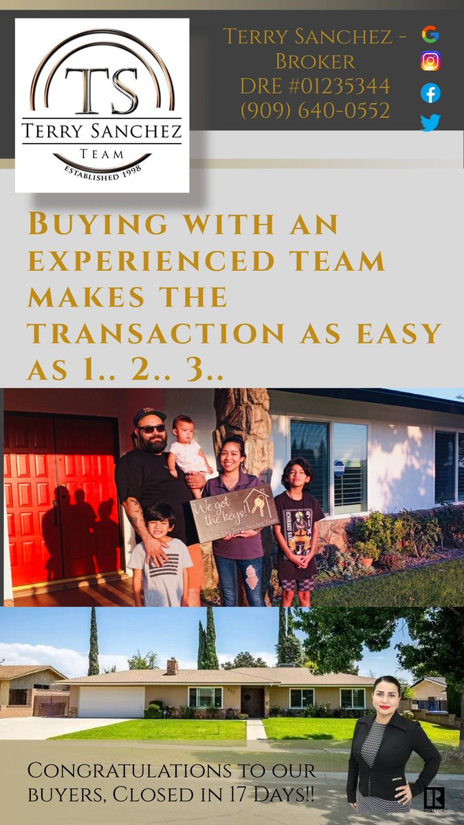 GoldenRESchool's tweet photo. Help to congratulate our clients!!

We make your Dream a Reality! We Closed Escrow in 17 Days!!
Now Rialto has a New Homeowner.
If you are interested in buying a house and stop paying your landlords Mortgage.
Call us 909-640-0552!

https://t.co/vXHqyhS5gF https://t.co/1TfCwY3w8t