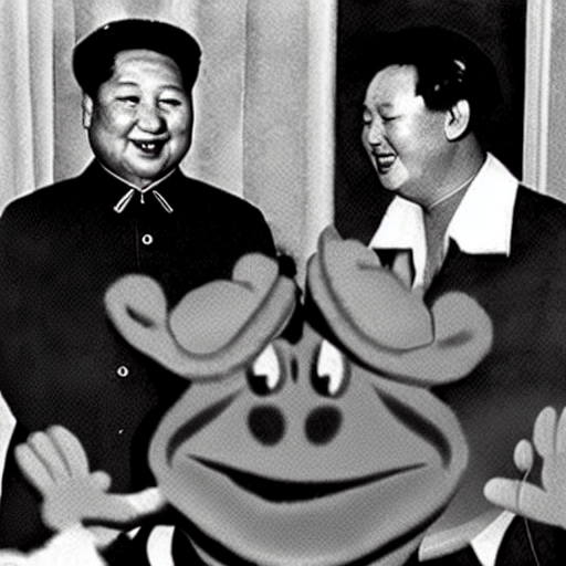ai_curio_bot's tweet photo. mao zedong wrestles kermit the frog https://t.co/Rd6q21Oid3