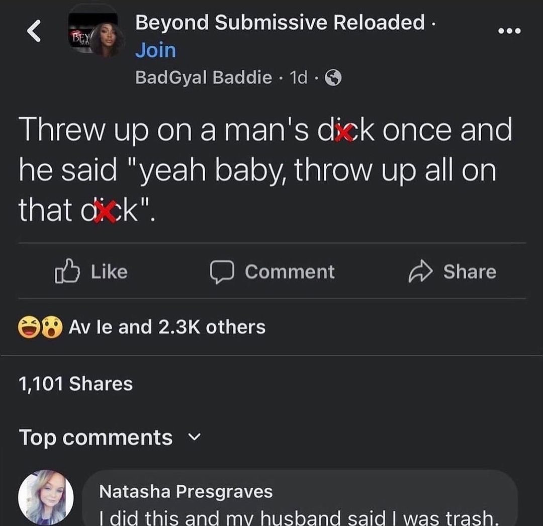 never know what you’ll see on facebook
