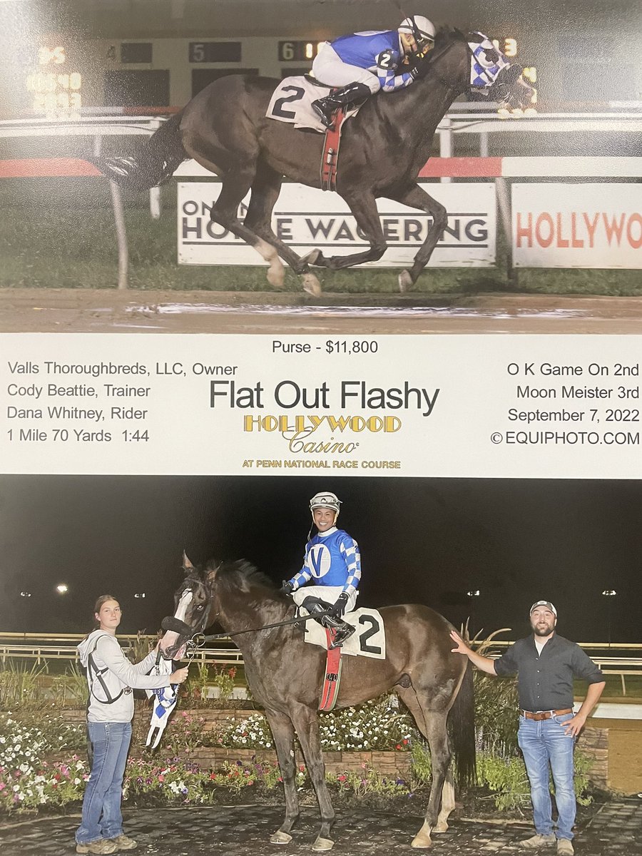 CCBRacingStable's tweet photo. Thankyou flashy! #HorseRacing #double #HollywoodCasino400 #Thankful https://t.co/4FF0Ijnx8q