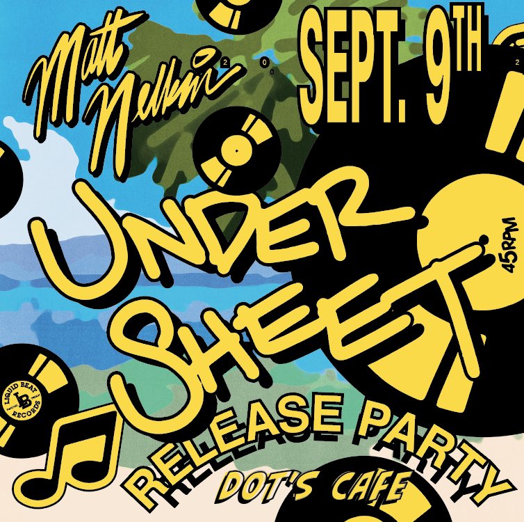 H0T16's tweet photo. Playing some records to honor the release of @Matt_Nelkin’s Under Sheet 7” this Friday @dotscafe_pdx please join us 😀 https://t.co/UVUZKIis0A