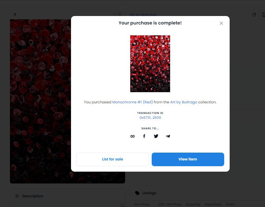 The legend himself just grab the first one!! Thanks so much <a href="/SaintMG1/">Saint MG</a> I’m so happy you have this piece on your collection 🔥🔥🔥

9 pieces left!! Grab yours here: 

opensea.io/assets/ethereu…

#NFTcommunity #OpenseaNFT