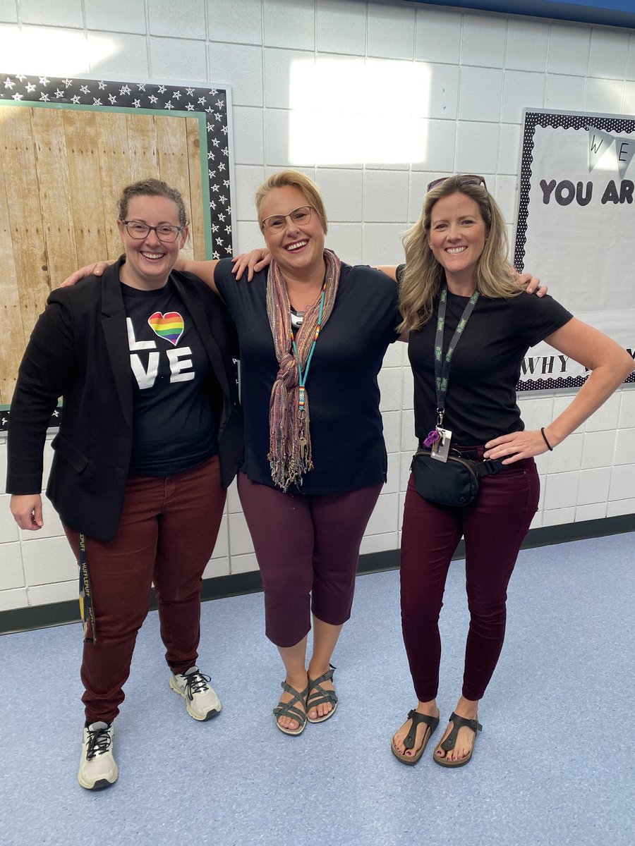 We spotted triplets this morning in the halls! Ready for an awesome day of learning!