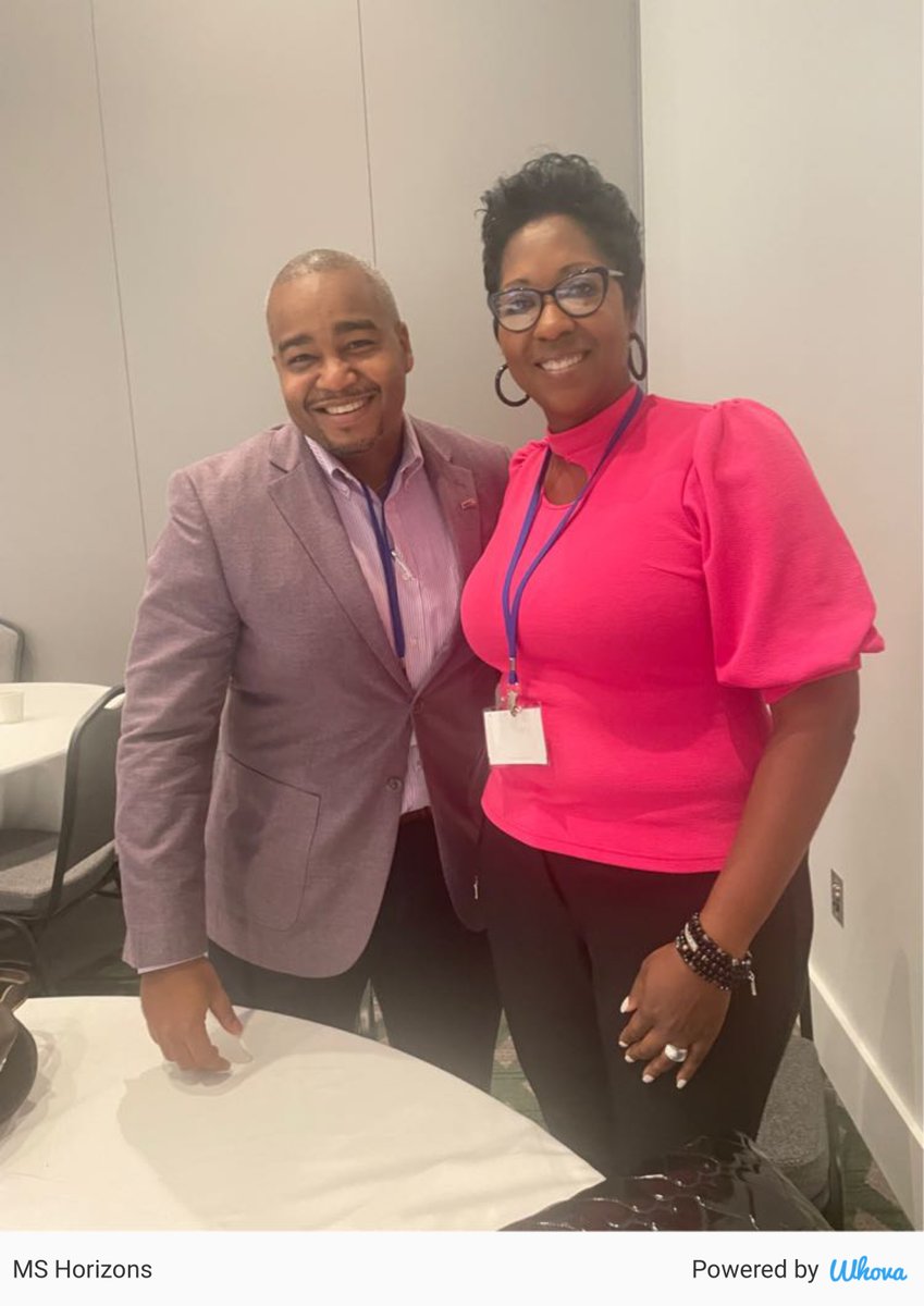 DrELHogan's tweet photo. When Economic Council and CTE collaborate, the possibilities for students are endless! Great seeing my friend, Jason Word! #HailState🐾 #MSHorizons via Whova event app https://t.co/4gdDPB7lc3 https://t.co/qtX7YgM9Cd