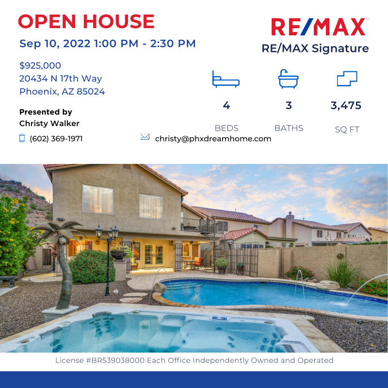 christywalker's tweet photo. Drop in at the open house to tour this fantastic home! #openhouse #remaxsignatureaz

Click here for details:
https://t.co/zhKa7VSlQ0 https://t.co/wGUzcReqVj