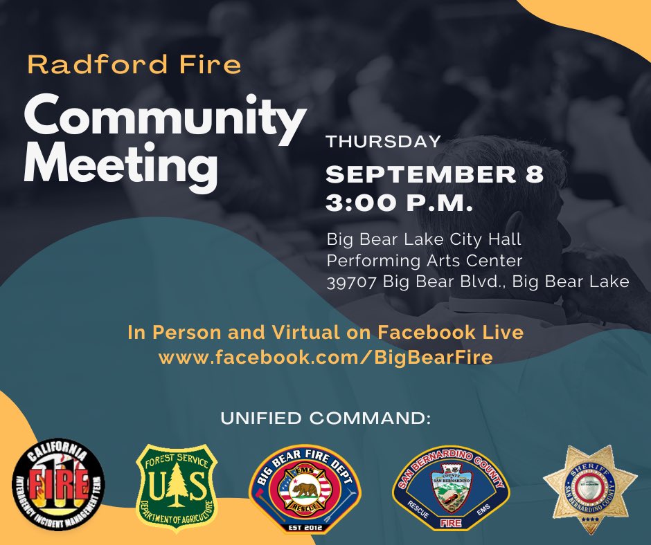 Big Bear Fire Dept on Twitter "Big Bear Community Join us tomorrow