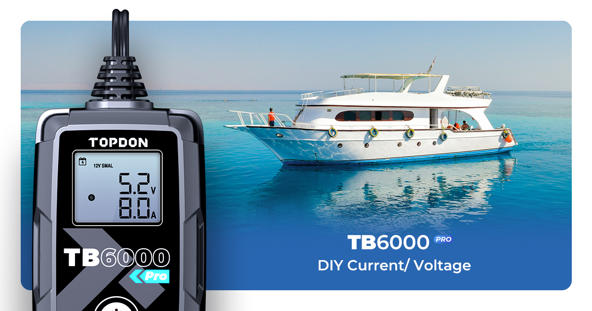Topdon_Official's tweet photo. Get your boat ready to go and set off for some sea fishing. The #TB6000Pro adjusts the right current and voltage to suit your marine battery charger.🚤🏝
#topdon #marinebatterycharger #boat #12vcharger #batterycharger #fishing #lithium #Deepcycle #deepcyclebattery https://t.co/ZttYOb6puZ