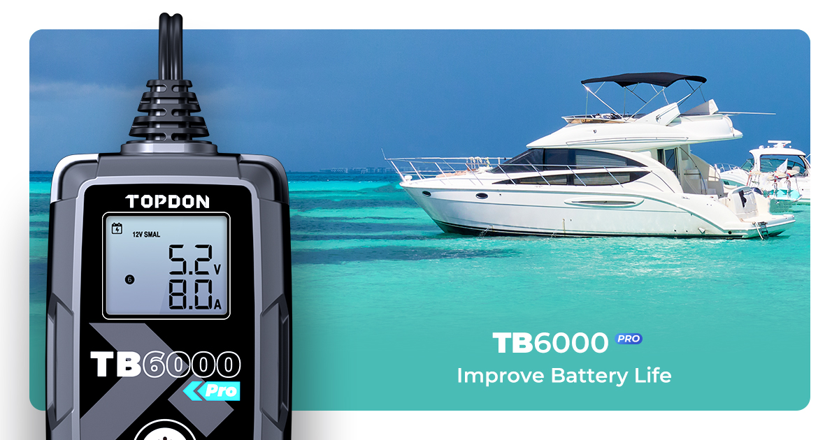 Topdon_Official's tweet photo. Get your boat ready to go and set off for some sea fishing. The #TB6000Pro adjusts the right current and voltage to suit your marine battery charger.🚤🏝
#topdon #marinebatterycharger #boat #12vcharger #batterycharger #fishing #lithium #Deepcycle #deepcyclebattery https://t.co/ZttYOb6puZ