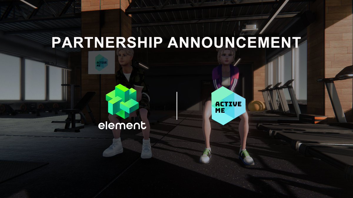 ActiveMe_App's tweet photo. 🏋️We are thrilled to announce our #partnership  with @Element_Market 

#Element - The First Community-Driven Aggregated Marketplace
#ActiveMe -A web3 healthy lifestyle app powered by AR motion capture technology.

#GameFi #Metaverse #NFT https://t.co/V88k5LdX84