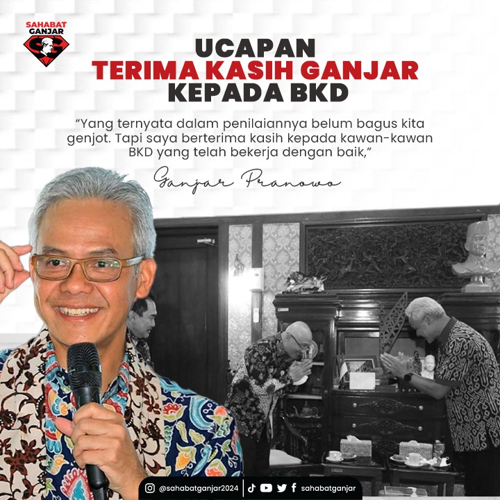 sahabatganjar's tweet photo. Tiga penghargaan yang diserahkan pada Ganjar adalah Special Mention Komitmen Peningkatan Pelayanan Kepegawaian BKN, peringkat 4 atas capaian dalam penerapan pemanfaatan data-sistem informasi dan CAT, serta peringkat 4 atas capaian dalam implementasi penerapan manajemen kinerja. https://t.co/OZWgEbIpbo