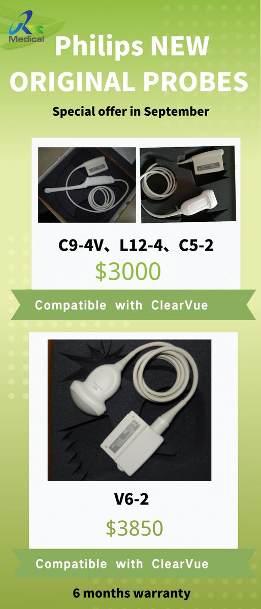 r_rongtao's tweet image. Philips ClearVue C9-4V, L12-4, C5-2, V6-2 
Special offer only in September

#ClearVue #Philpsultrasound #ultrasound #hospital #clinic
