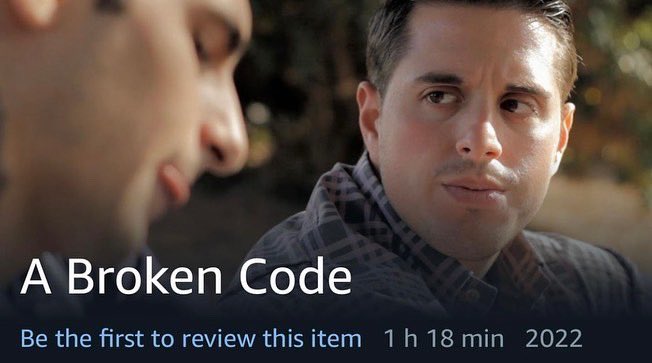 michaelgirgenti's tweet photo. 10 year anniversary of #ABROKENCODE is available now on @amazonprime! This was our first attempt at making a full length feature film. It was also my first leading role. Check it out! @Josh_A_Webber @WebberFilms https://t.co/pT3qof36Kg