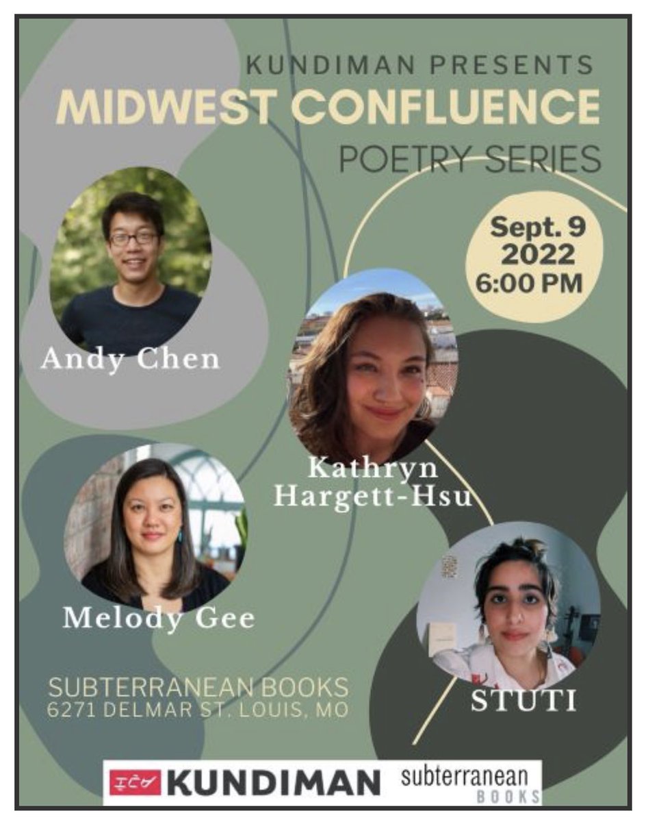 JBSchool's tweet photo. Andy Chen (English) has a poetry reading event at 6pm on Friday, September 9 at Subterranean Books. Pop out if you can! #jbsfaculty
Learn more here: https://t.co/4Uo5DQZ1EQ https://t.co/77rNndwC9w