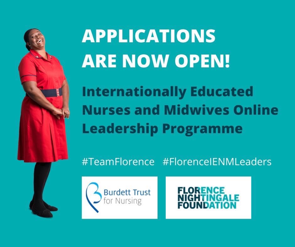 Exciting leadership opportunity open for Internationally Educated Nurses & Midwives.

Open for applications until 30/09/2022

florence-nightingale-foundation.org.uk/academy/leader…

#TeamFlorence #IENM #FlorenceIENMLeaders