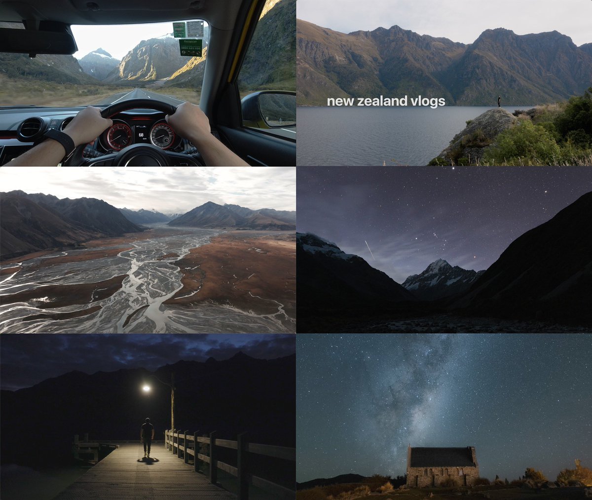 I solo road tripped South Island New Zealand. 

Part 1 of the vlogs is up: youtu.be/fQFxeTTI6wg