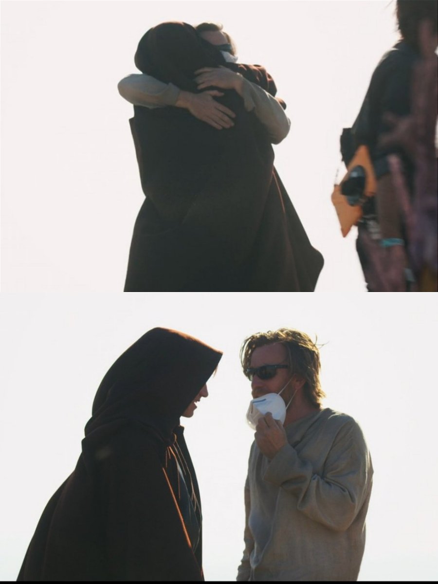 comforthayden's tweet photo. "When i got to set, I was told that ewan had already finished for the day, and that they were trying to send him home, but he was insisting on staying to be there for my first shot back" – Hayden ❤️‍🩹 https://t.co/SjzCrtrypL