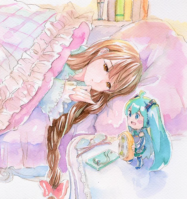 オハヨーハヨー!ねむねむーい¶(⁄=˅̮=∖)⁋ スヤァ… 