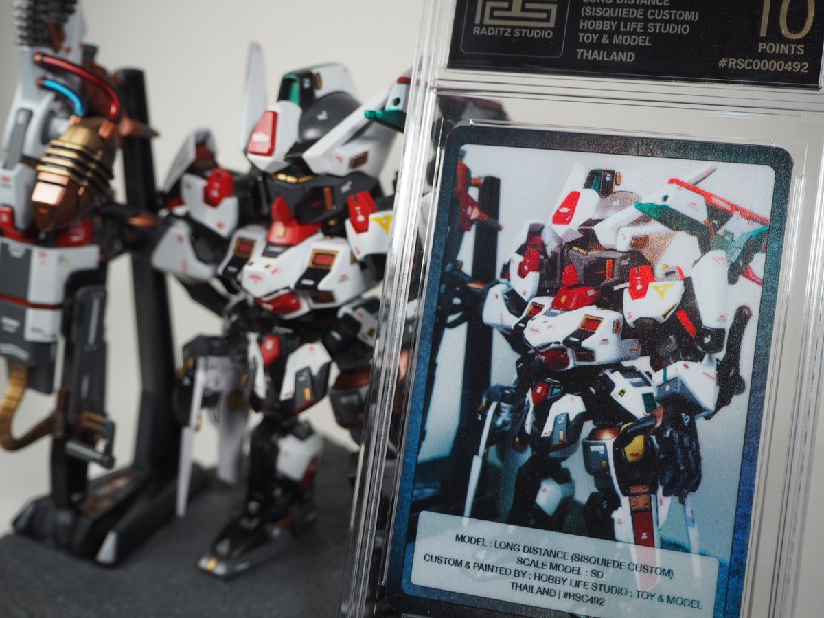 HobbyLifeStudio's tweet photo. Showcase Cardใบที่3กับงาน GBTH4 Project "Long Distance" (SDCS Sisquiede custom)

#RaditzStudio #RaditzStudioShowcaseCard #GBTH4 #HobbyLifeStudio #WIP #Bandai #バンダイ #Gunpla #ガンプラ #Plamo #プラモ #Modelkits #機動戦士ガンダム #MobileSuitGundam #SD #SDGundam #SDCS #Custom https://t.co/1LyL8gMlGo