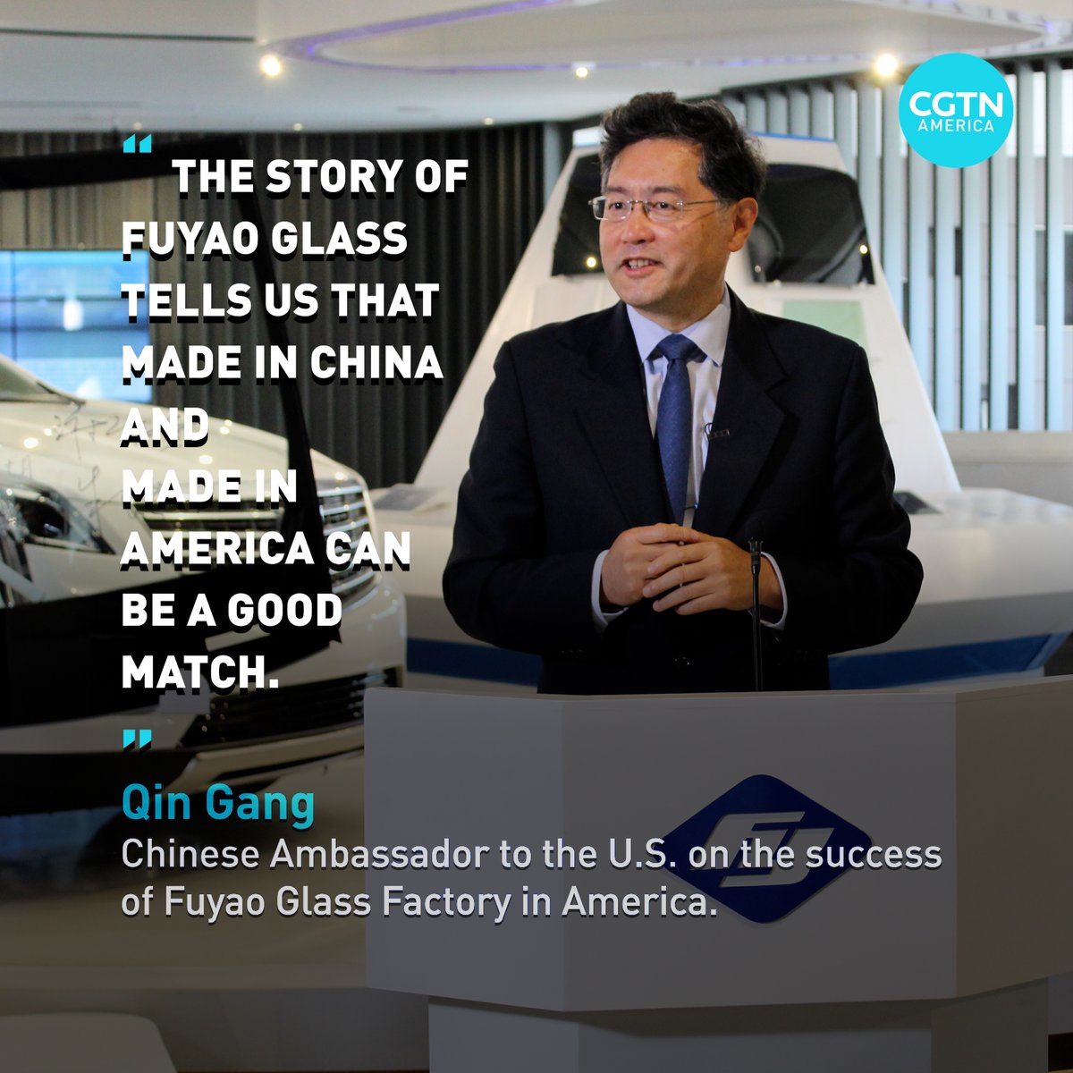 Chinese Ambassador to the U.S. AmbQinGang says that the success story