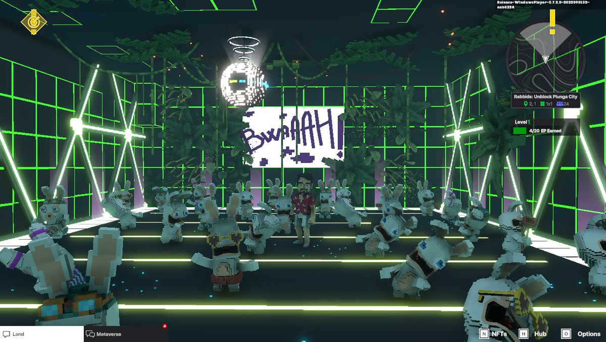 dooniemoonriver's tweet photo. @TheSandboxGame @RabbidsOfficial I just participated in the #SandboxAlphaS3Giveaway for a chance to win 500 SAND! Found the Disco Rabbid, check out my screenshot below!
👇 https://t.co/eLBaj0UnYA