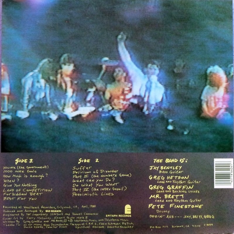PunkRockStory's tweet photo. 34 years ago today
Bad Religion return with their third album, Suffer - their first full-length in five years and one of their best selling albums of all time.

#punk #punks #punkrock #suffer #badrelegion #history #punkrockhistory #otd https://t.co/h27vEKsUqw