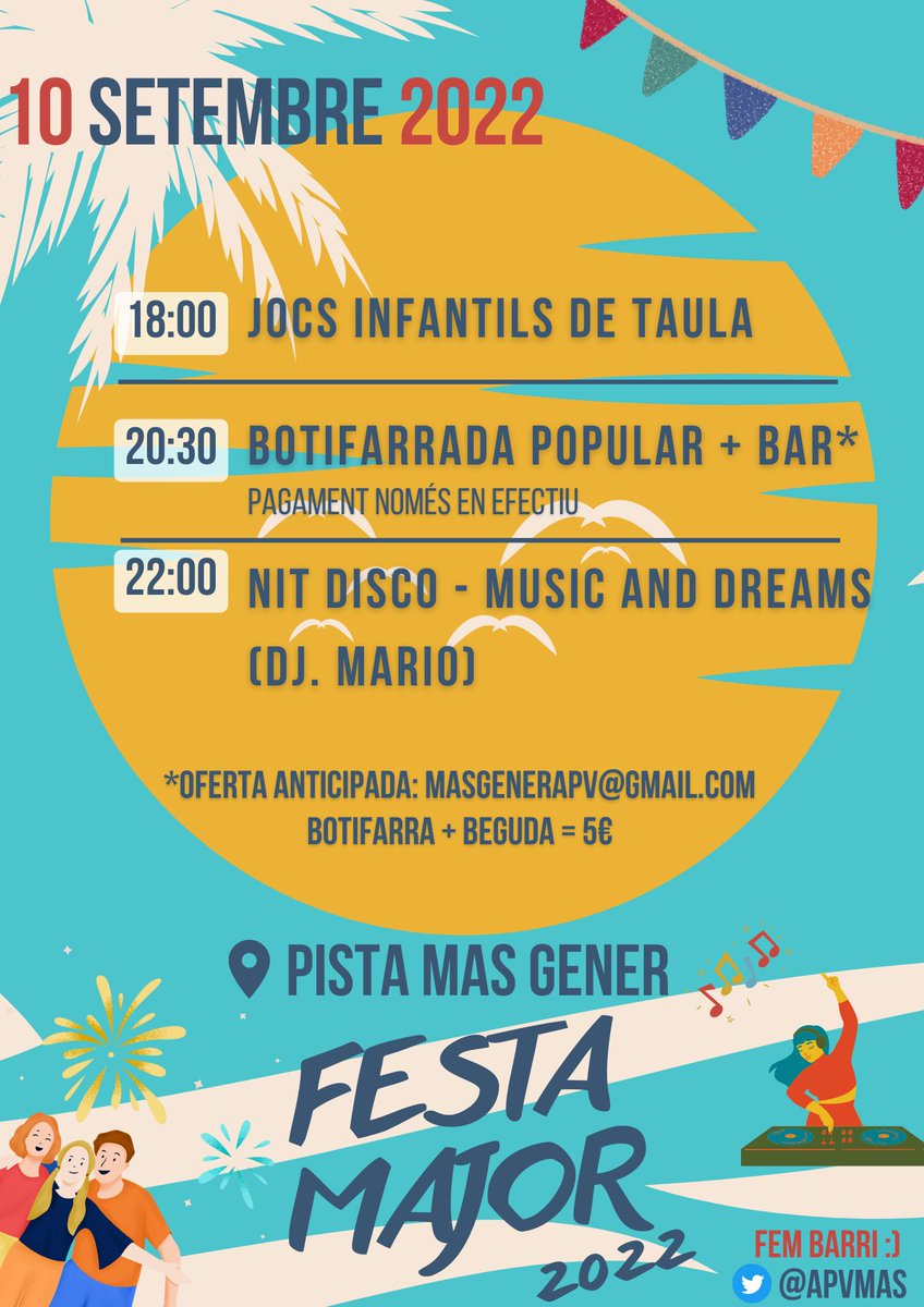 ApvMas's tweet photo. Us esperem! #FMMasGener https://t.co/pSco9UL4bq