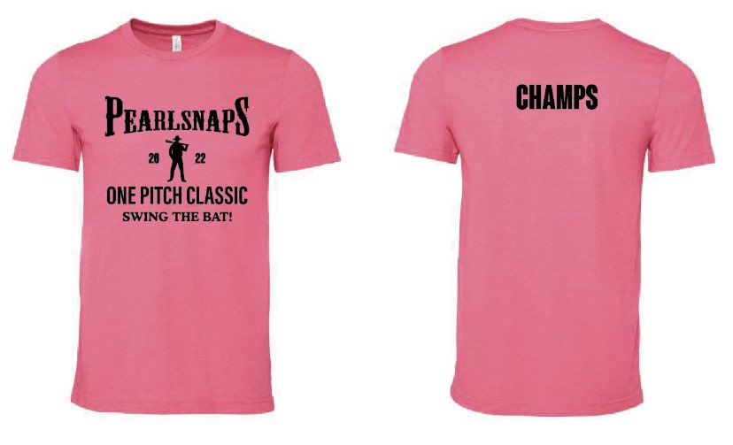 October 8th is the 3rd Annual Pearlsnaps One Pitch Classic!

We are raising money to support Amber May in her battle with breast cancer!

Wanna donate?  DM me.  We are in need of bottled water, plates and utensils.  Or just a cash donation! #SwingTheBat