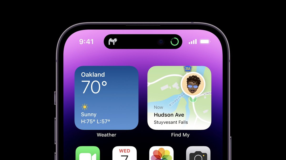 tk_vishal_tk's tweet photo. #Dynamic_Island is the best piece of UI ever come out of apple for a long time now, them bouncy rectangles 🥵 #AppleEvent https://t.co/c47nwC8MZf