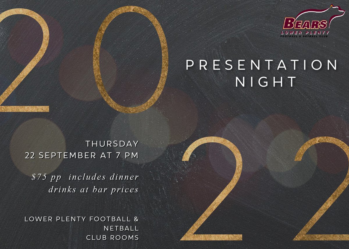 Presentation Night 2022 - Thursday September 22nd - mailchi.mp/766d602fb0d5/p…