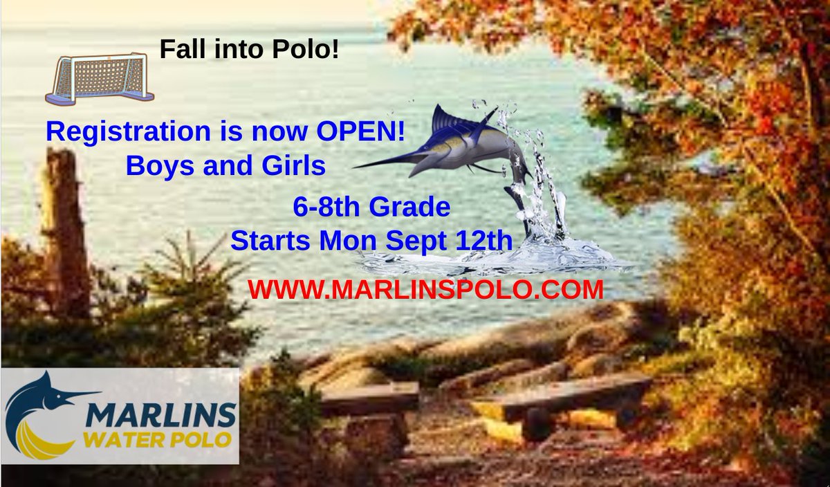 Fall into Polo starting this Monday! 
The Cincinnati Marlins is excited to host Junior High Polo this fall starting Monday Sept 12th

Mondays and Sundays from 7:30-9pm at St. Xavier
Head to marlinspolo.com to register.
