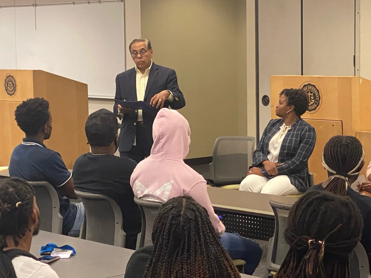 Thank you to the representatives from Entergy (April Fournier, Dr. Sumesh Arora, Kya Moller, Tazania Jones, and Ernest Price Jr.) for coming to speak to our Dillard University students today. We really enjoyed the information you shared. <a href="/du1869/">Dillard University</a> <a href="/DUAcademicAff/">Dillard University Office of Academic Affairs</a> <a href="/Dorianw_PhD/">Dorian Williams</a>