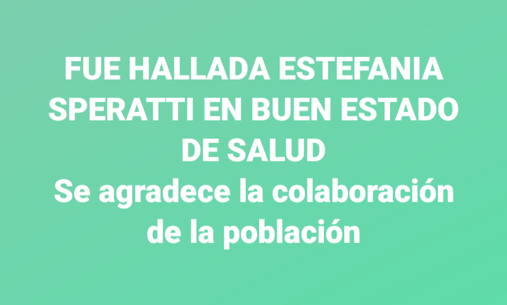 🔴 #Urgente
Desde fiscalía informaron que fue encontrada la joven firmatense en buen estado de salud.
Los invitamos a eliminar su foto de las redes sociales.
Muchas gracias!