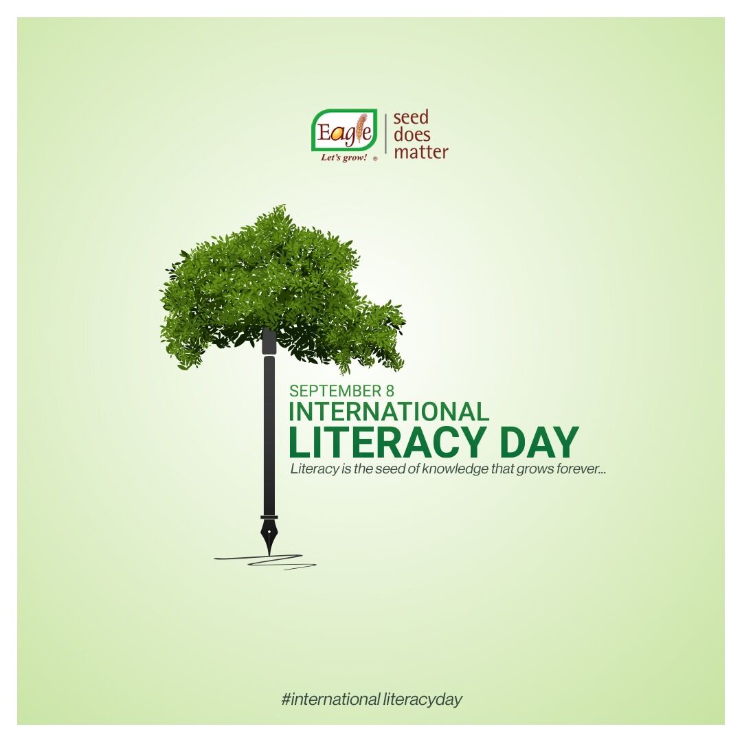 EagleSeeds's tweet photo. Literacy is the seed of knowledge, as we nurture it, such we grow our thoughts...

#literacyday #literacy #eagleseeds #seeds #farming #farming #agriculturalseeds #indiaagriculture #harvesting #cultivation #farmers https://t.co/rKcqEGDhjv