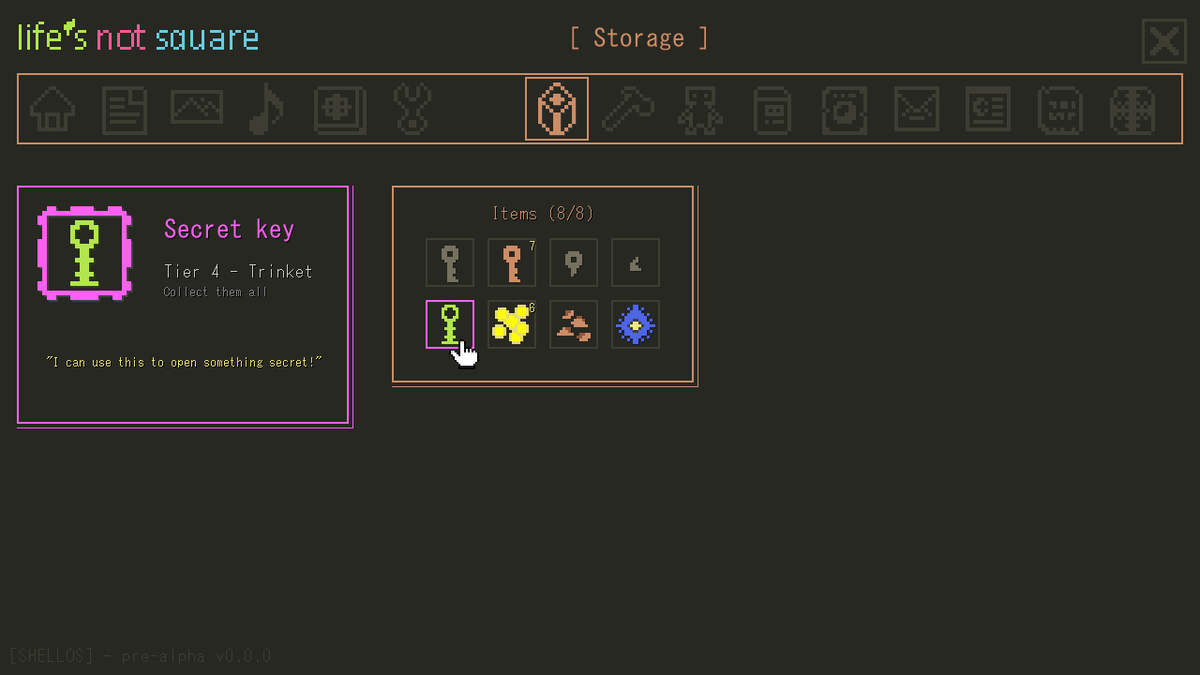 burningeyece's tweet photo. new inventory design with tooltip panel
#indiedev #gamedev #pixelart #GameMakerStudio2 #aseprite https://t.co/NlW0fPVBmY