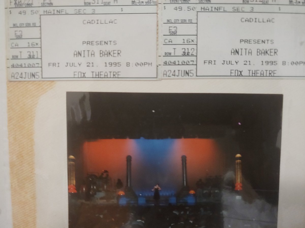 ROSEMARYWILLWIN's tweet photo. LOOK WHAT I FOUND IN MY SCRAPBOOK FROM 27 YEARS AGO AT THE FOX IN DETROIT..YES I WAS THERE
https://t.co/boH15n9HMY
Putting this in the UNIVERSE! Anita Baker WILL HAVE A 2ND SHOW ADDED IN DETROIT &amp; I WILL BE THERE! AS THE INTERPRETER FOR THE DEAF WHO WILL ATTEND I need your energY https://t.co/7r6DjZOja7