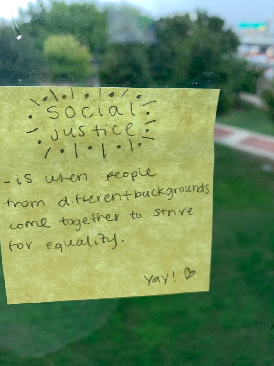 SwoyerJennifer's tweet photo. What does Social Justice mean to you? A few initial thoughts from EED3303: https://t.co/t1X0ogNner