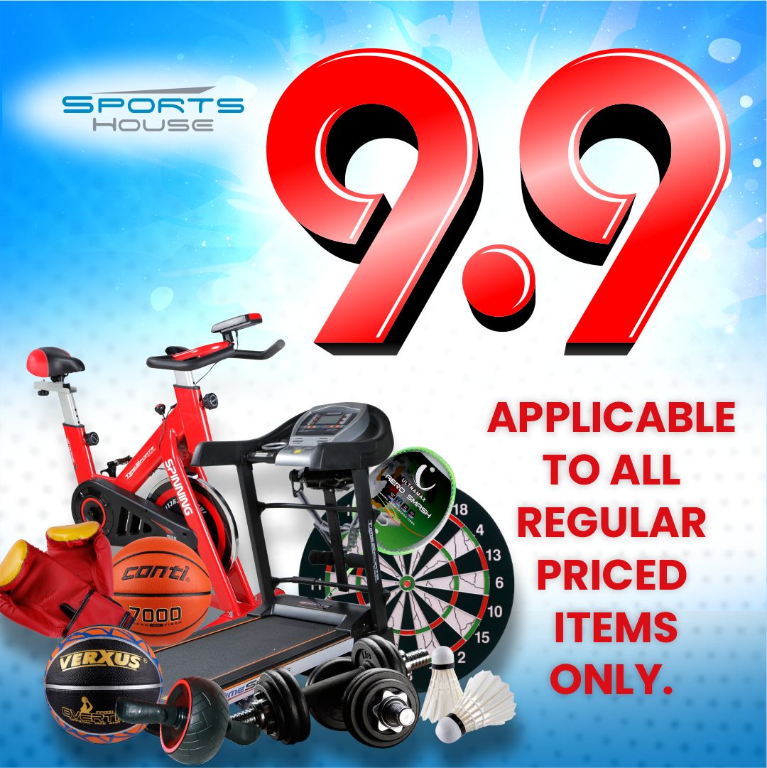 SPORTSHOUSE's tweet photo. Sportshouse celebrates this Sept with our 9.9 Special! Get ALL our regular priced items for only 9% OFF!

Shop now at https://t.co/MQkWOExwM3! https://t.co/Fj4DxsTNIr