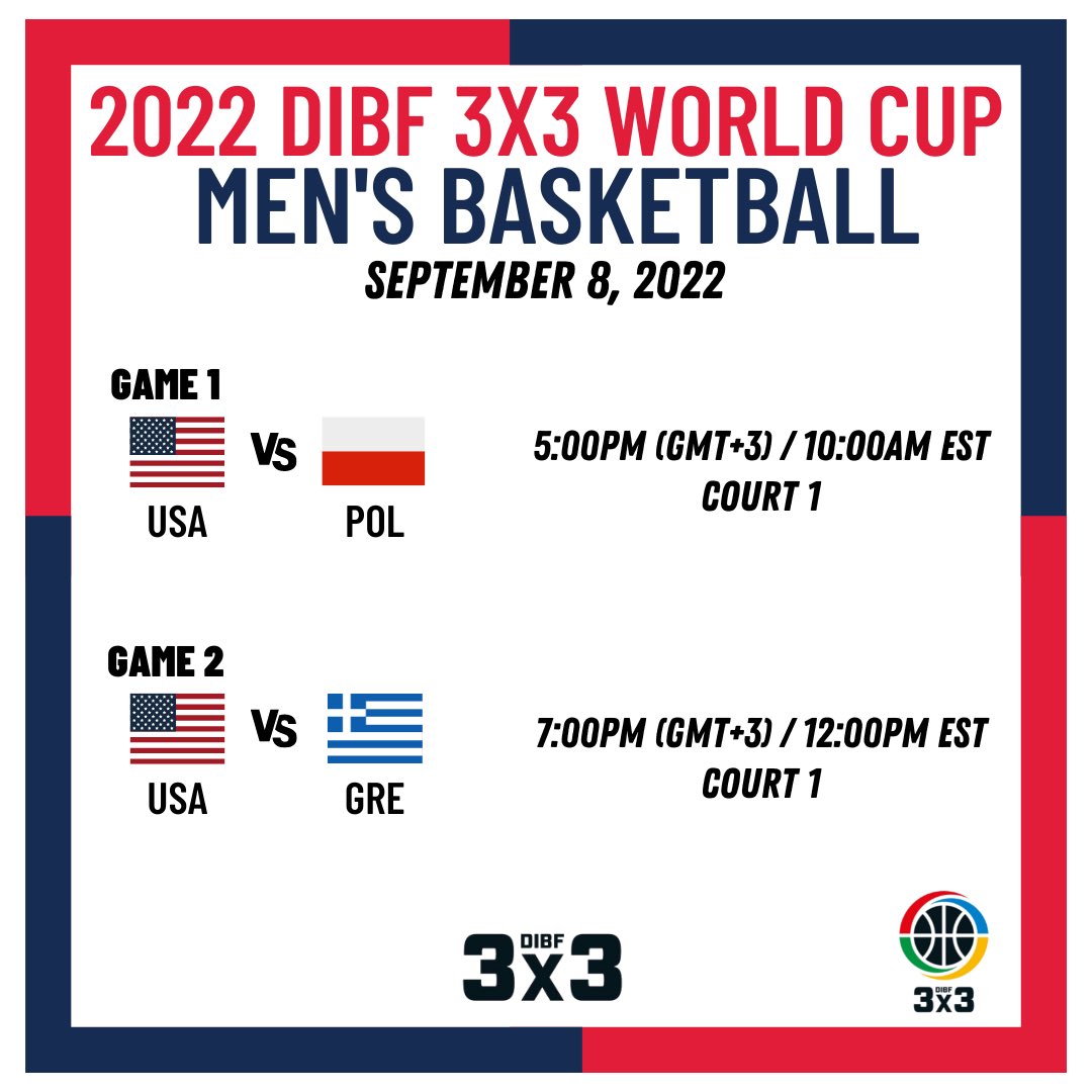 USADeafBB's tweet photo. Here is the second day for DIBF 3x3 World Cup! 

Here is our schedule for today. Check it out for Live Streaming &amp; Game Schedule in the Bio.

#teamusa🇺🇸 https://t.co/jKUTD9hqKi