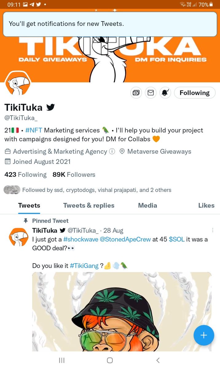 spp765's tweet photo. @durueth @TikiTuka_ Good luck for  me🔔💯🚀
@CryptoQueening @CryproGirl https://t.co/rl6iNYsgaN