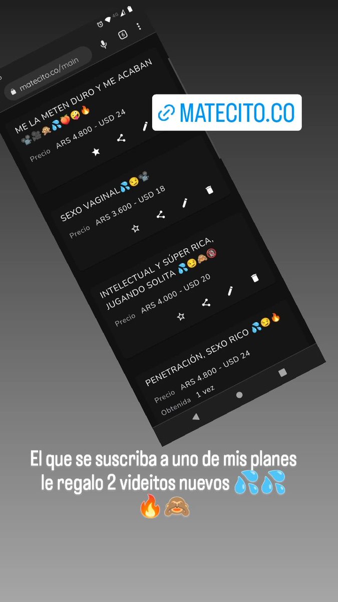 Cammmmm_m's tweet photo. Los primeros 5 se llevan gratis mis mejores videos 💦🎁🔥🙈🙊😏
https://t.co/KYxbjpKTi7 https://t.co/s1JNunR5B7