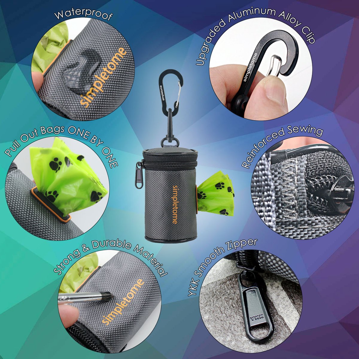 simpletome_USA's tweet image. 1680D Oxford Poop Bags Holder #simpletome
.
No Crack Knocking Noise. Keep You Dogs Quiet And No Restless.
.
#poopbagholder 
#poopbagdispenser 
#wastebagholder 
#doggear 
#dogwalking
.
bit.ly/3T3CNNh