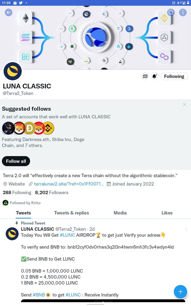 catyx_win27's tweet photo. @Terra2_Token terra1sq4a0qufevc53h7vvmnuwrgeswrwg6fdnw7qm2 https://t.co/YQ0qXIzlfa