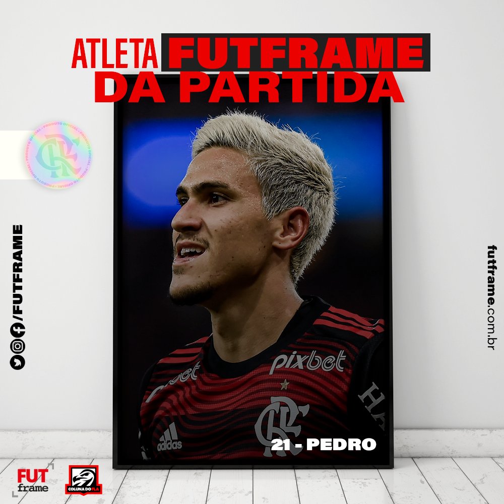 ColunadoFla's tweet photo. 🖼 O prêmio @futframe de melhor jogador da partida vai para...
PEDRO! ⭐
Em enquete, o camisa 2️⃣1️⃣ foi escolhido como o melhor da partida na vitória do Flamengo sobre o Vélez, pela Libertadores! 🟥⬛ #FutFRAME #colunadofla https://t.co/d6F84mZ4LF