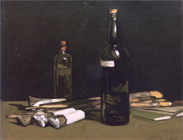 MarkJac23411803's tweet photo. The invention of metallic paint tubes was one of the technological advances that made Impressionism possible - especially for painting landscapes on site... "Without tube colours, there would be no Impressionism" - Renoir 
(still life by Samuel Peploe) https://t.co/0yW7VBllc7