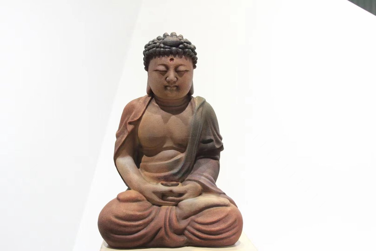 FloreZwx's tweet photo. Fullcolor sandstone is ideal for ancient statue mockup projects as the material itself delivers a rough ancient vibe. Case: Yungang Grottoes buddha statue mockups.

#custom #3dprint #buddha #statue #mockup #sandstone #binderjetting #exone #colorjet https://t.co/Rxxyo4VirL