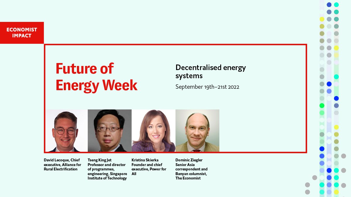 What can be done to reskill the workforce to service and operate decentralised energy generation, storage and distribution systems? Hear from David Lecoque, <a href="/RuralElec/">Alliance for Rural Electrification</a>; Kristina Skierka, <a href="/Power4All2025/">Power for All</a> and Tseng King Jet,  <a href="/singaporetech/">Singapore Institute of Technology</a>. Register now bit.ly/38lfGL1