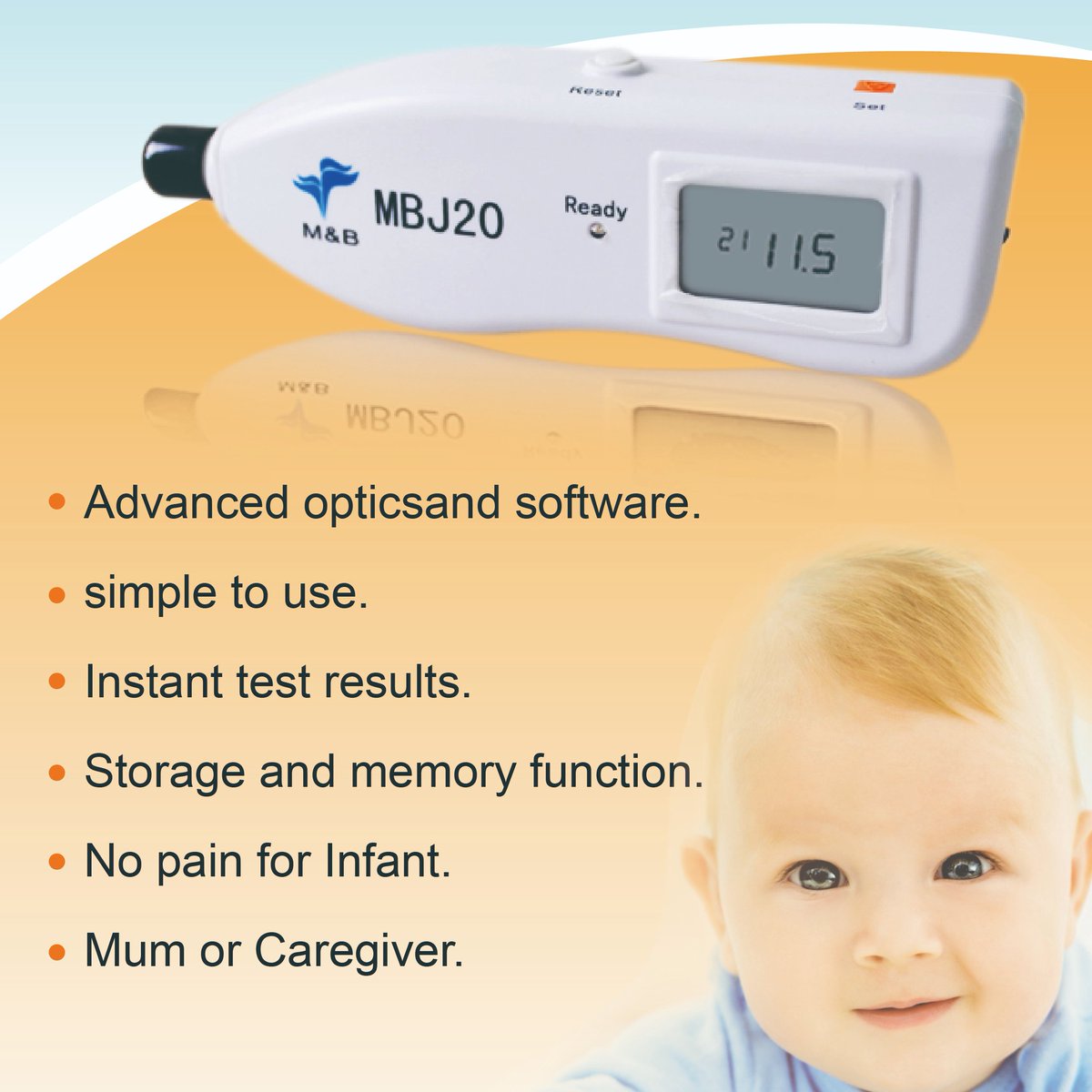 Jaundice detector；billimeter.CE certificated
Well sold gobally,country distributor wanted.
#babycare#infantcare#jaundice#jaundicedetector#