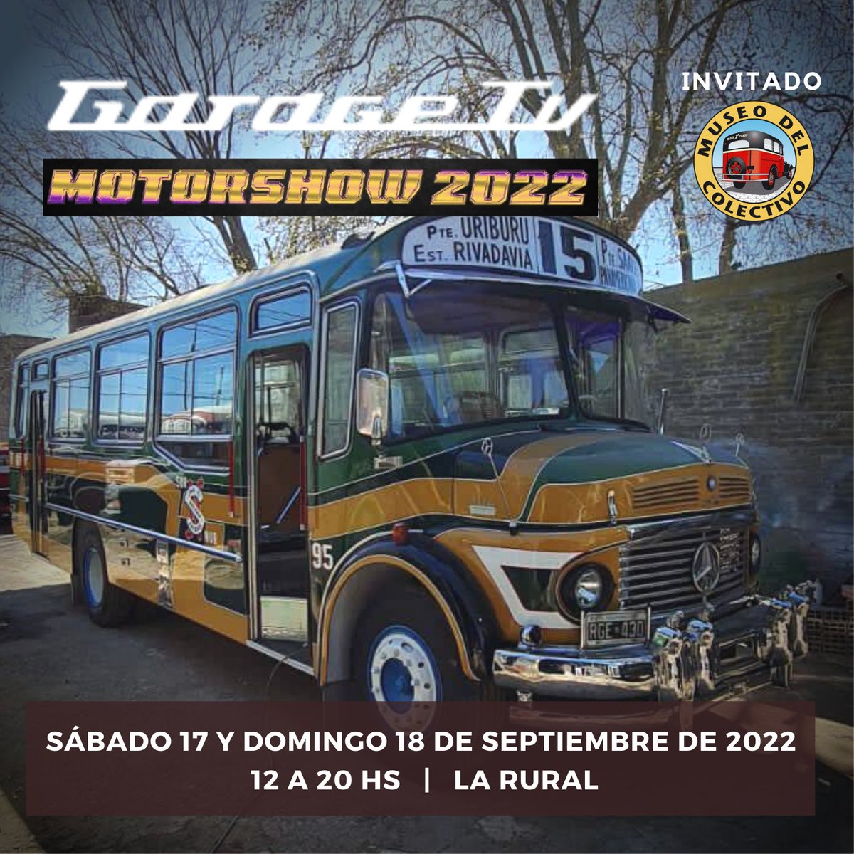 Estimados Amigos!

El sábado 17 y Domingo 18 de Septiembre estaremos presentes en MotorShow El Garage 2022 que se realizará en el Predio de La Rural de 12 a 20 hs.

Habrá varias unidades restauradas en exposición además de autos, tunning y diversos vehículos ¡No te lo pierdas!